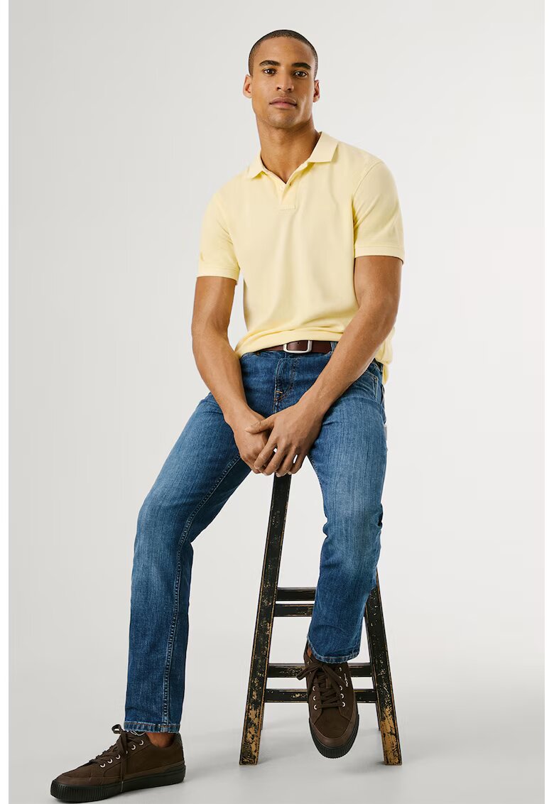 Pepe Jeans London Скосени дънки с памук