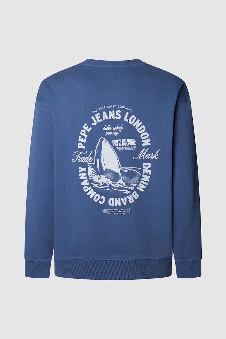 Pepe Jeans London Суитшърт с принт Син