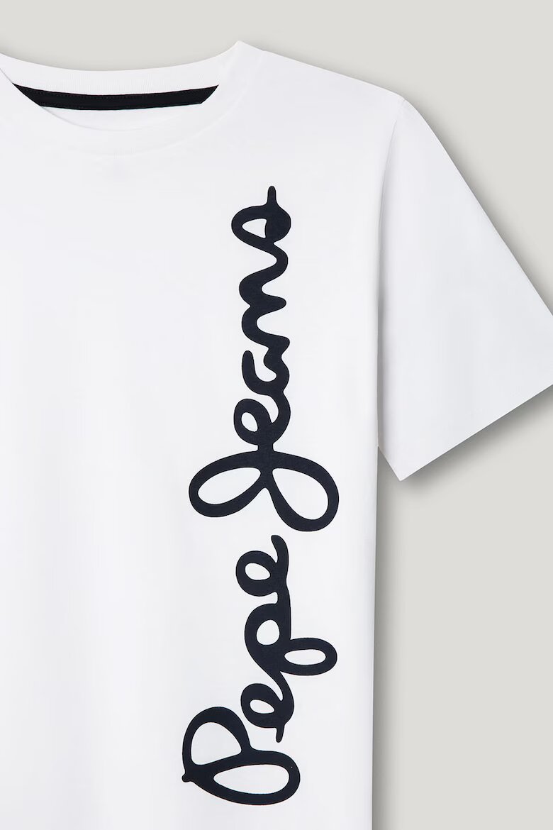 Pepe Jeans London Тениска с принт Черен/Бял