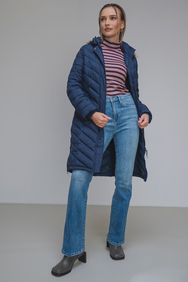 Pepe Jeans London Зимно яке с еко пух Тъмносин