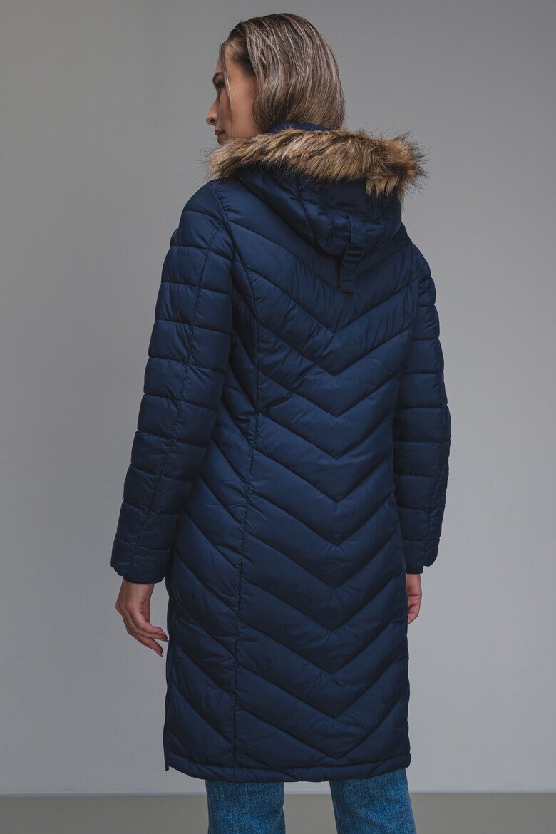 Pepe Jeans London Зимно яке с еко пух Тъмносин