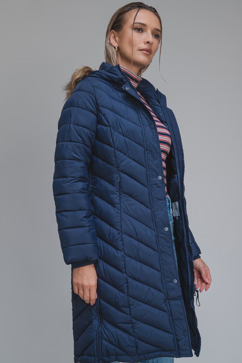 Pepe Jeans London Зимно яке с еко пух Тъмносин