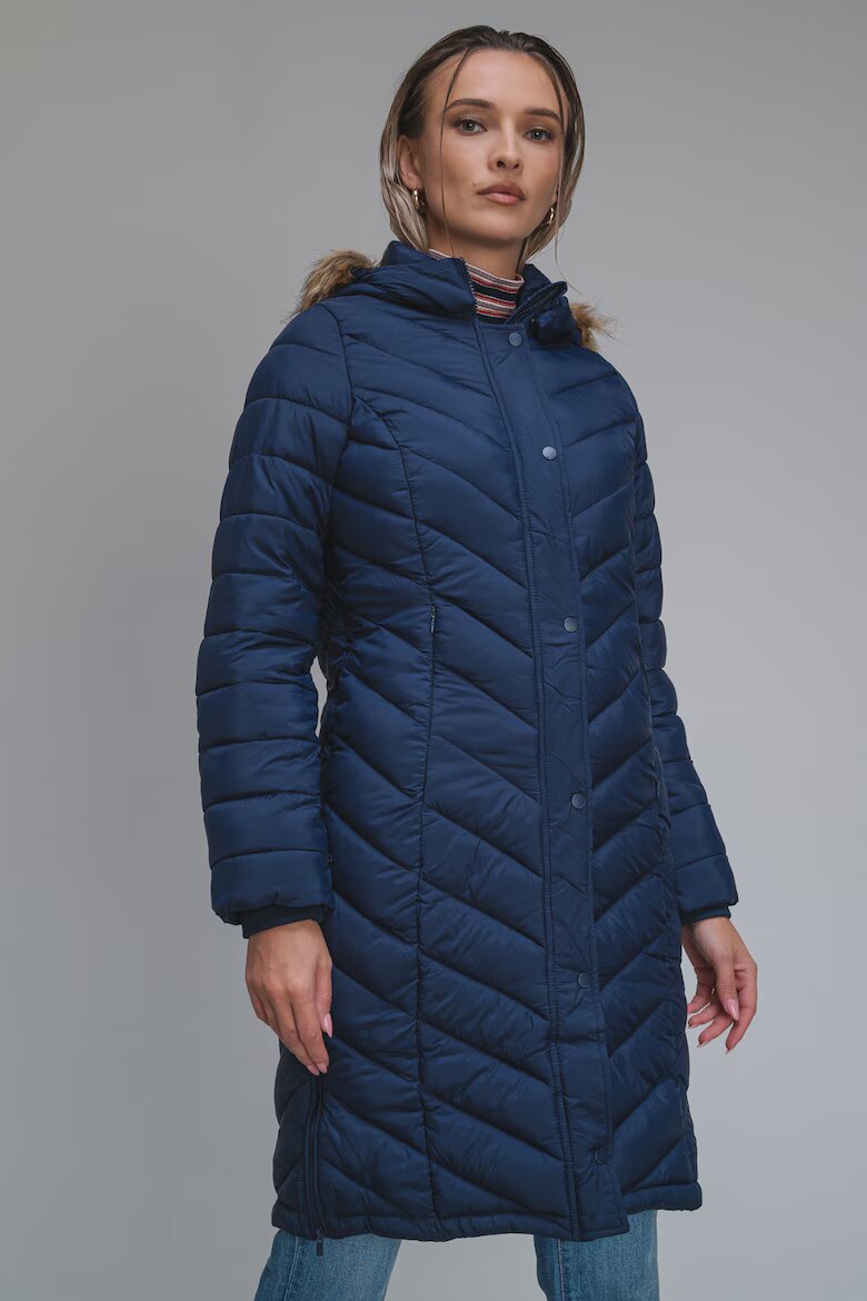 Pepe Jeans London Зимно яке с еко пух Тъмносин