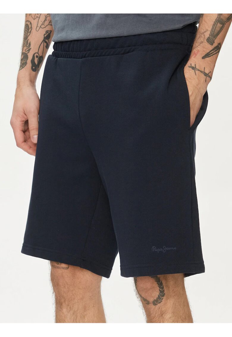 Pepe Jeans Мъжки спортни къси панталони - Cotton - Navy Blue