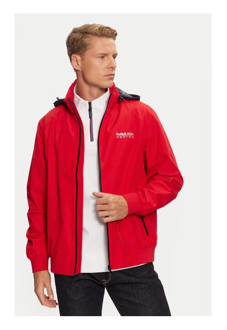 Pepe Jeans Red Bull Racing Windbreaker RM400006 Red Regular Fit - Polyamide