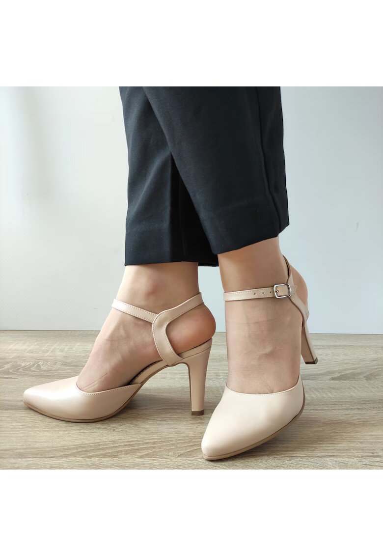 PERLLA 3295-3 Дамски разкроени обувки Pink Beige - Pink Beige - Розово/Hюд цвят