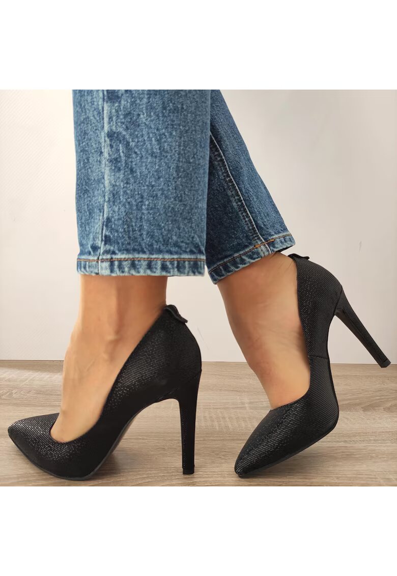 PERLLA Елегантни дамски обувки 374-47 Black Effect - ефект