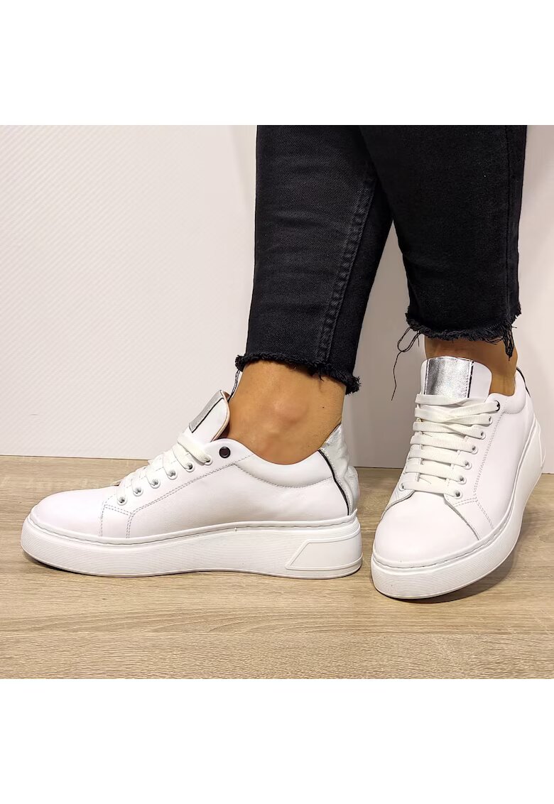 PERLLA Ежедневни дамски обувки 3163-1 White - Бяло
