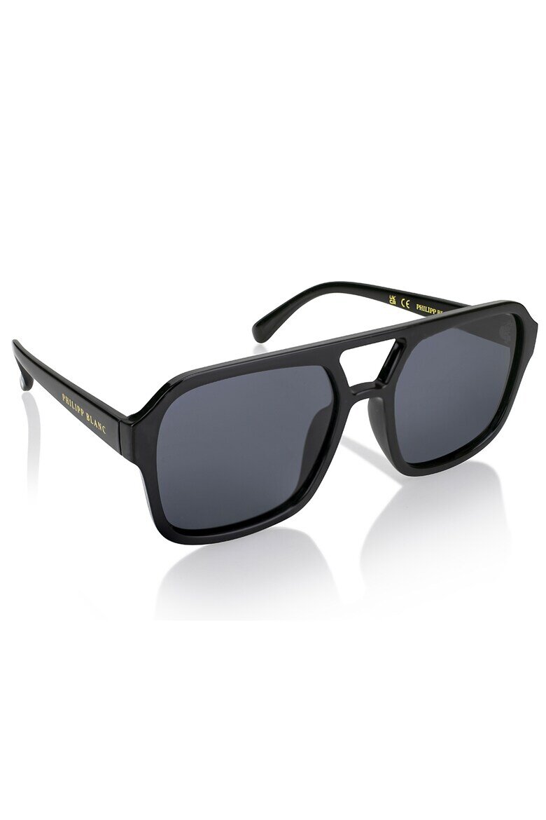 Philipp Blanc Унисекс слънчеви очила Aviator с поляризация Черен