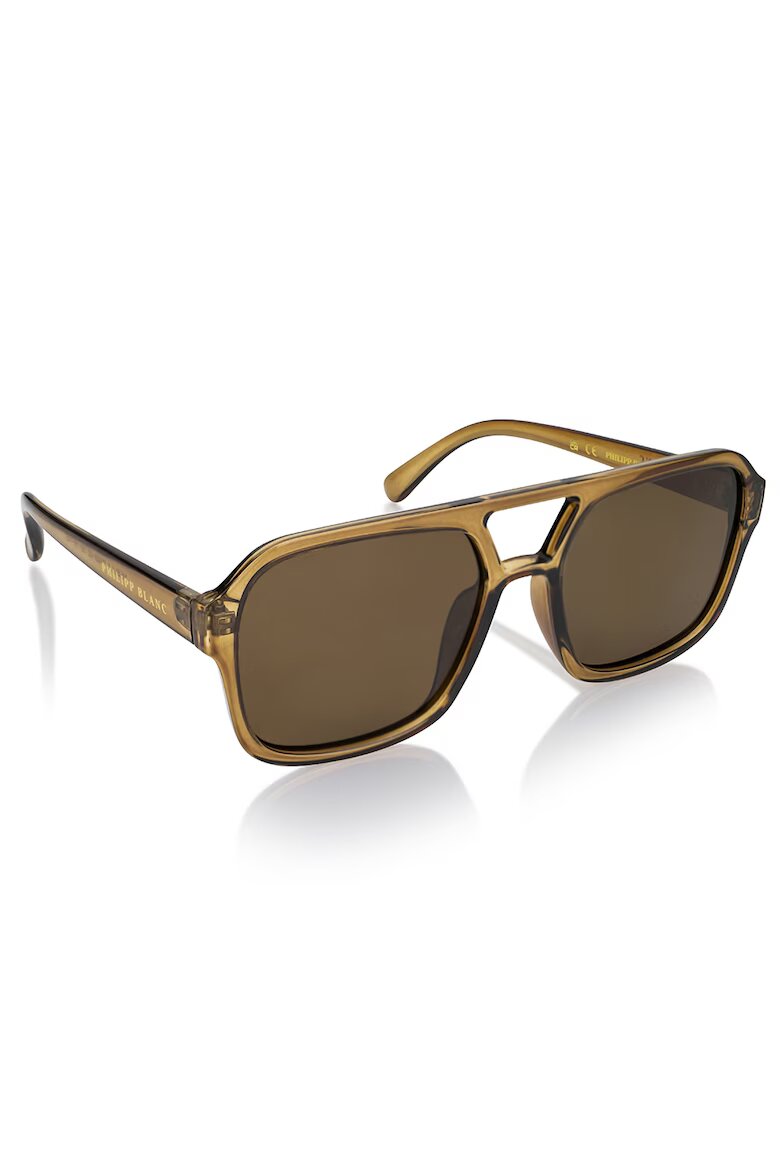 Philipp Blanc Унисекс слънчеви очила Aviator с поляризация Карамел