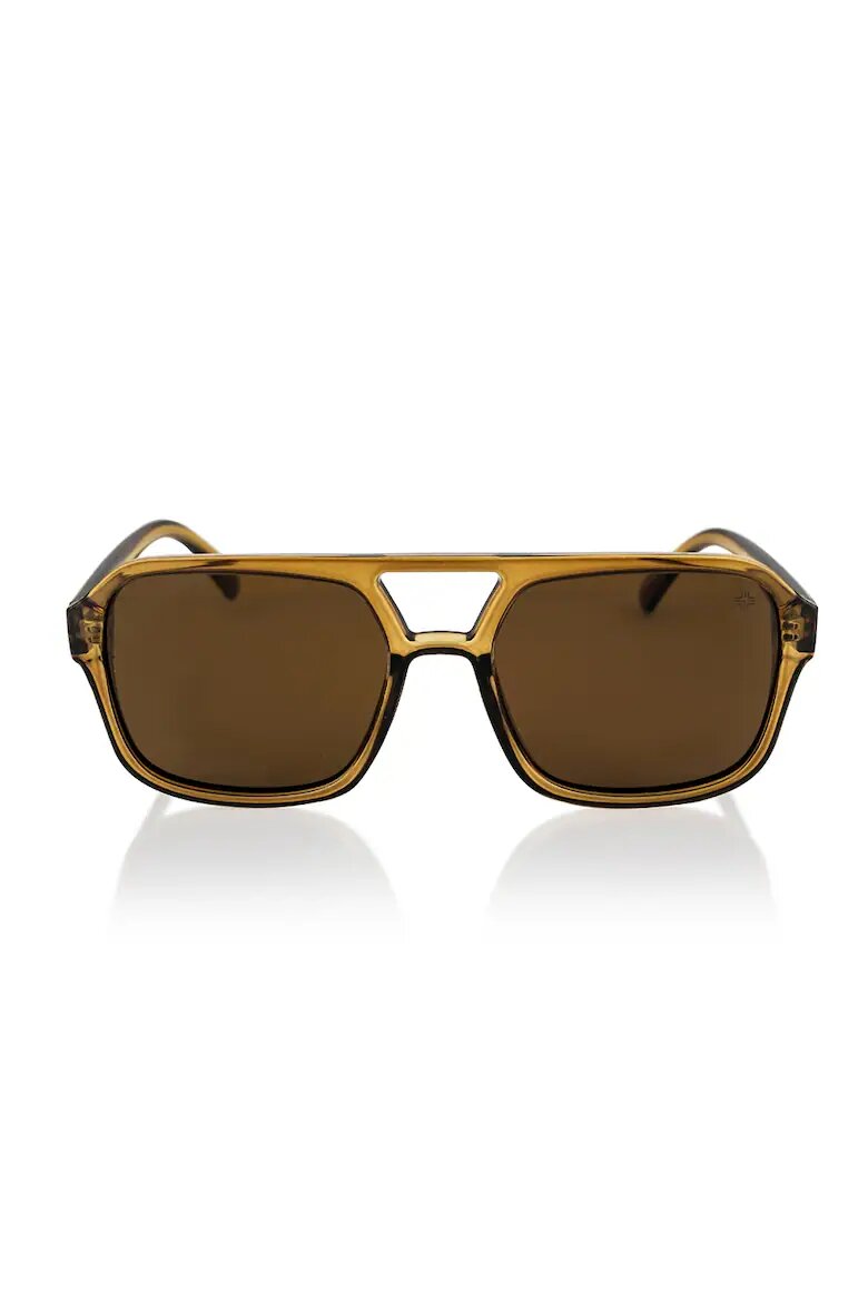 Philipp Blanc Унисекс слънчеви очила Aviator с поляризация Карамел