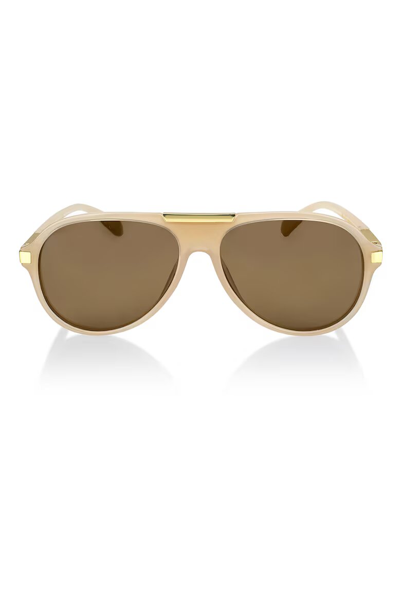 Philipp Blanc Унисекс слънчеви очила Aviator с поляризация Златист/Бежов