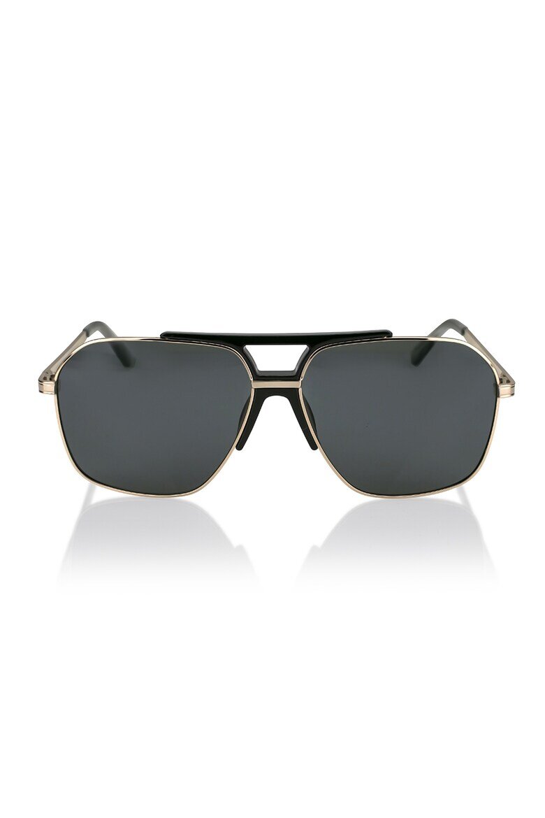 Philipp Blanc Унисекс слънчеви очила Aviator с поляризация Златист Черен