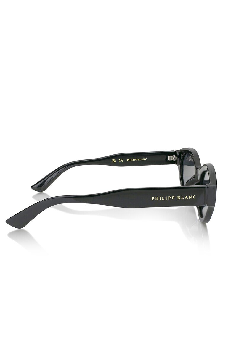 Philipp Blanc Унисекс слънчеви очила Cat-Eye с поляризация Черен