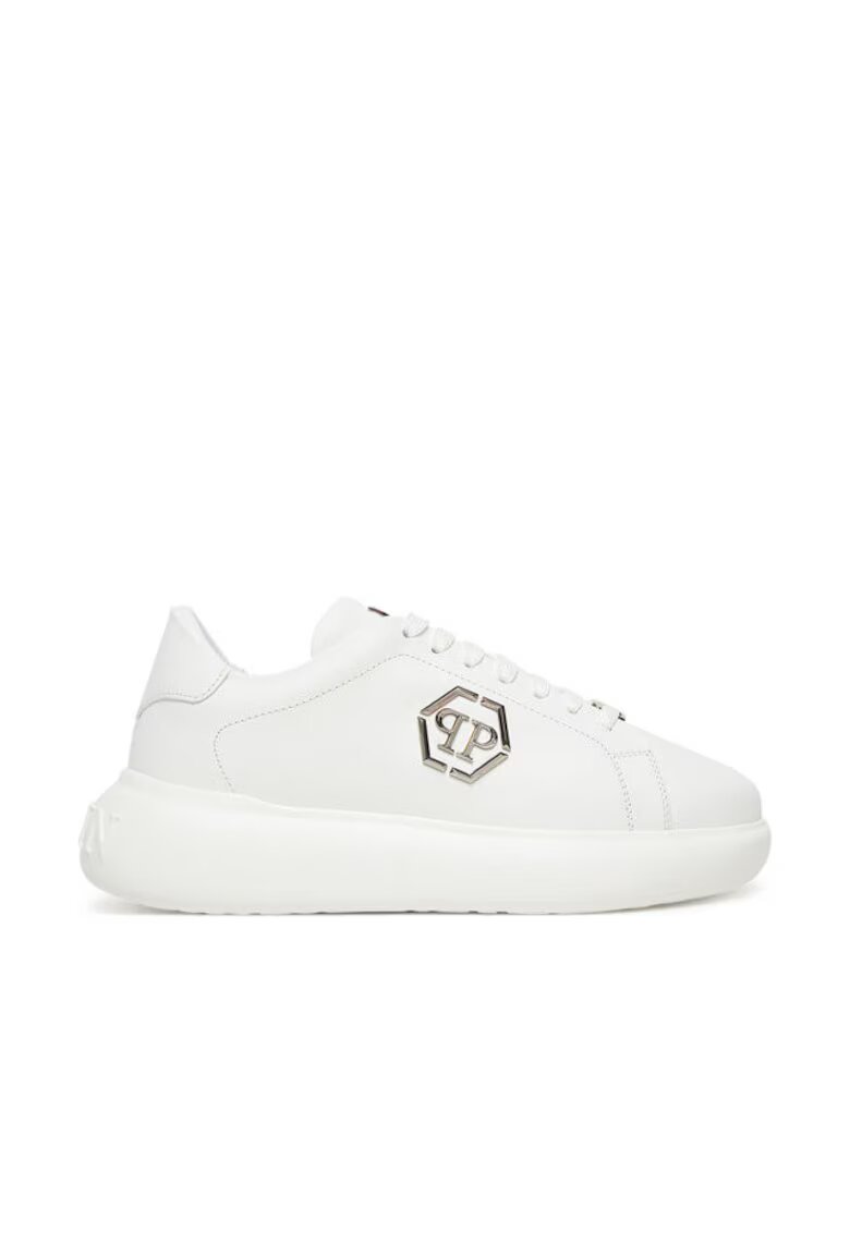 PHILIPP PLEIN Унисекс кецове бели - естествена кожа