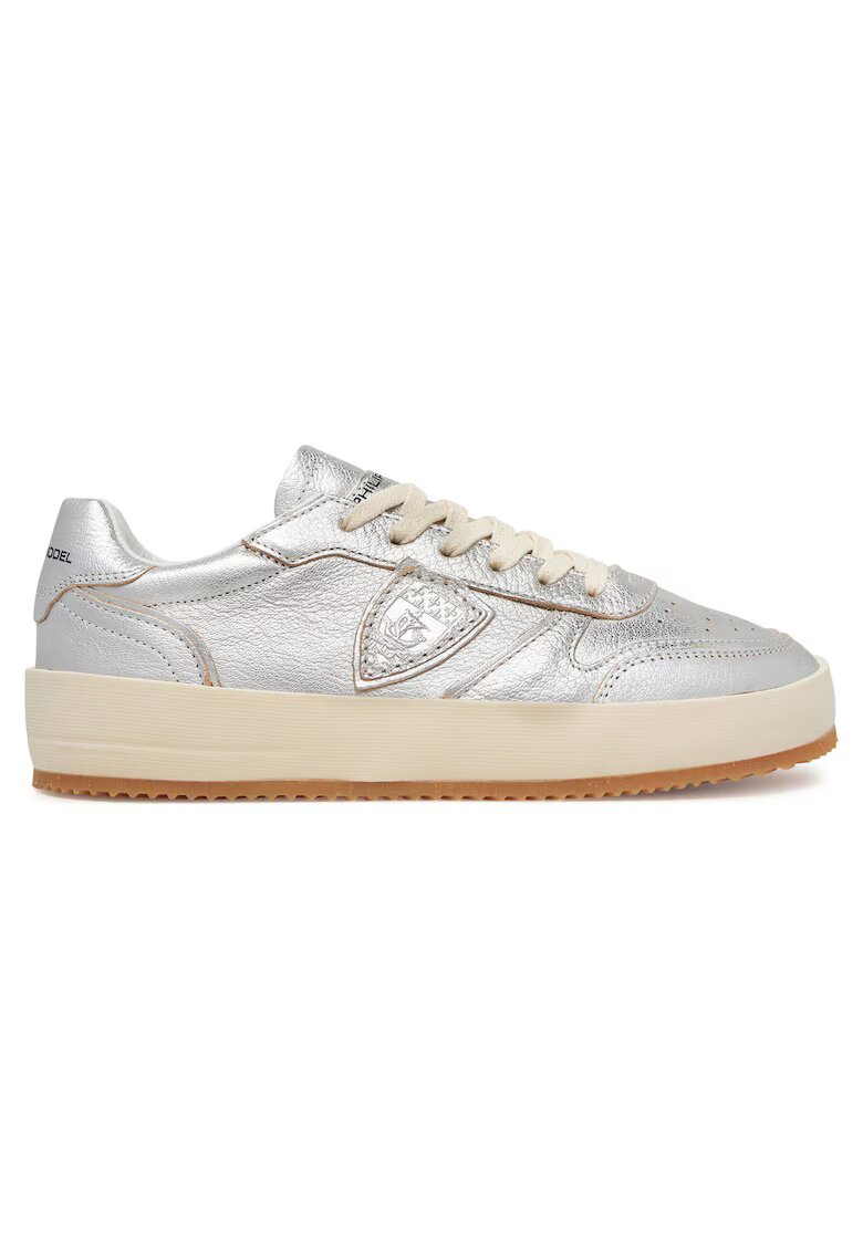 Philippe Model Дамски кецове Philippe VNLD M002 - естествена кожа - сребристи