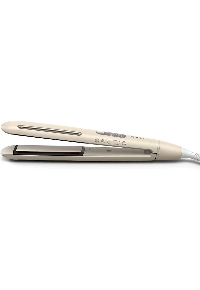 Philips Преса за коса Prestige - Сензор SenseIQ - Керамични плочи - 230°C - Грижа с йони - 3 режима - 14 температурни настройки - Калъф - Защитен капак ...