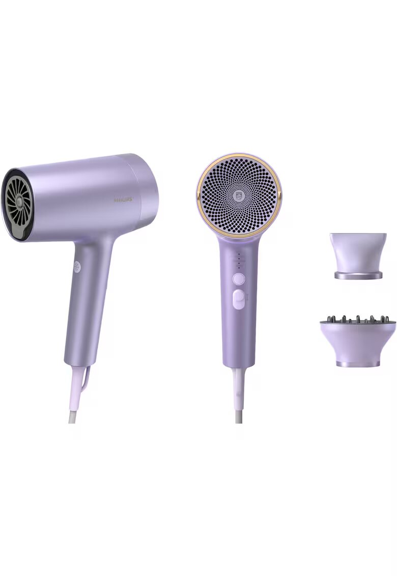 Philips Сешоар Series 7000 - 1800W - ThermoShield Advanced technology - Метален лилав