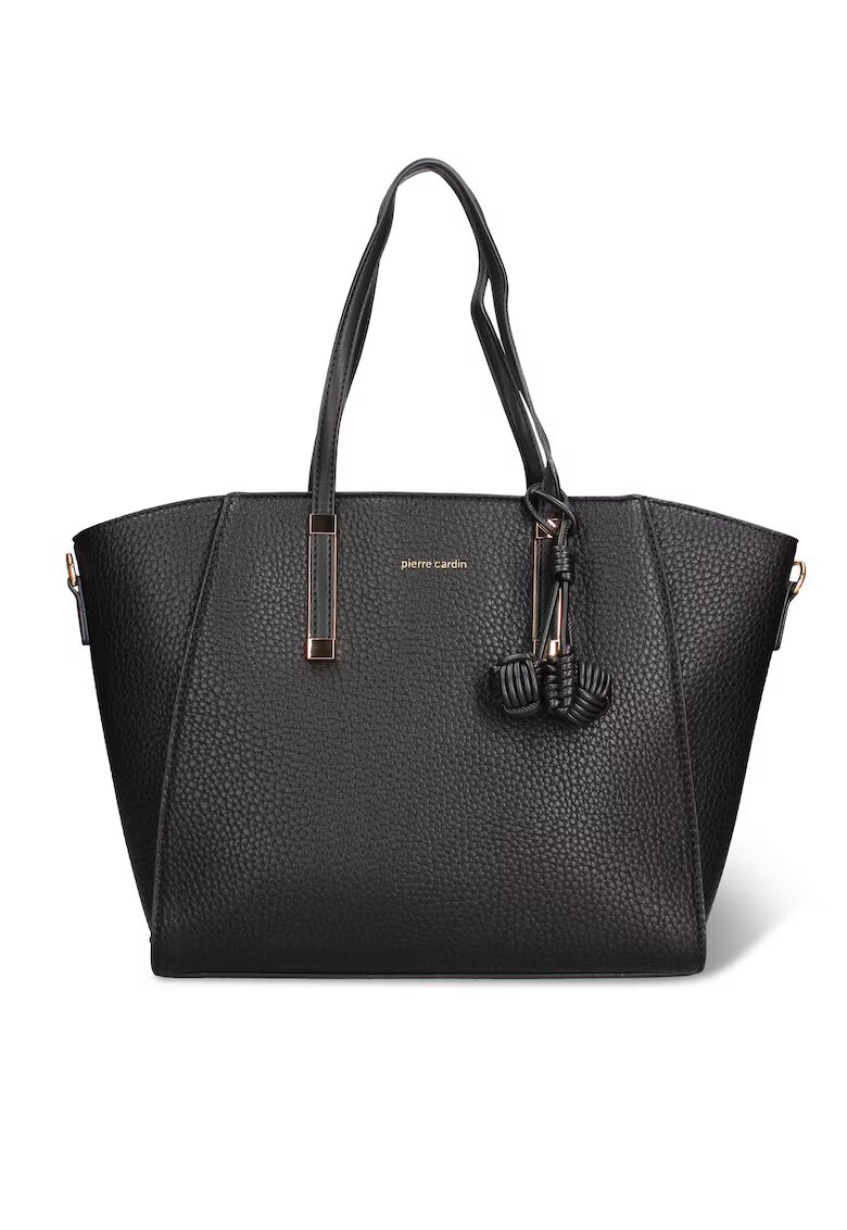 Pierre Cardin Чанта Seraphina Ultra от еко кожа с пискюли - Черен