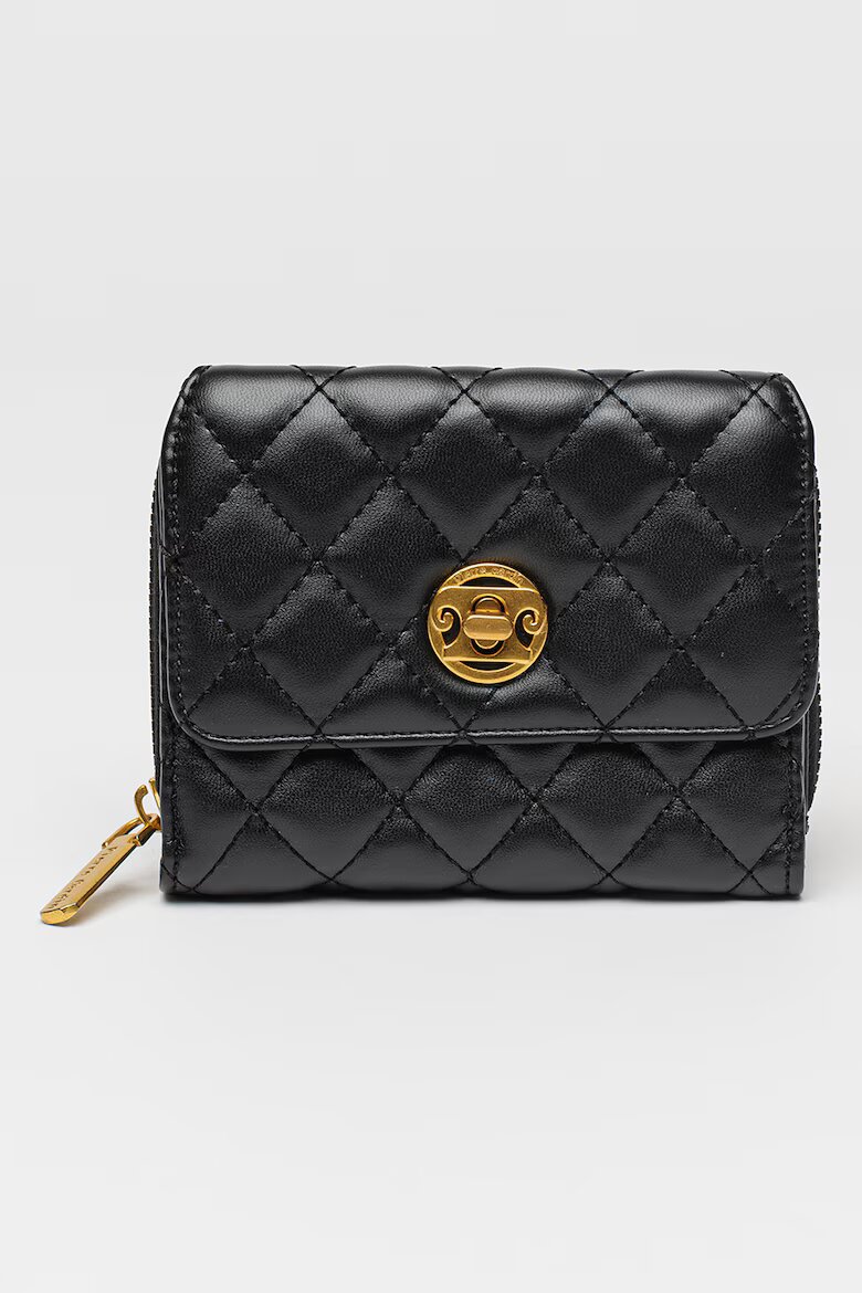 Pierre Cardin Капитониран портфейл от еко кожа Черен