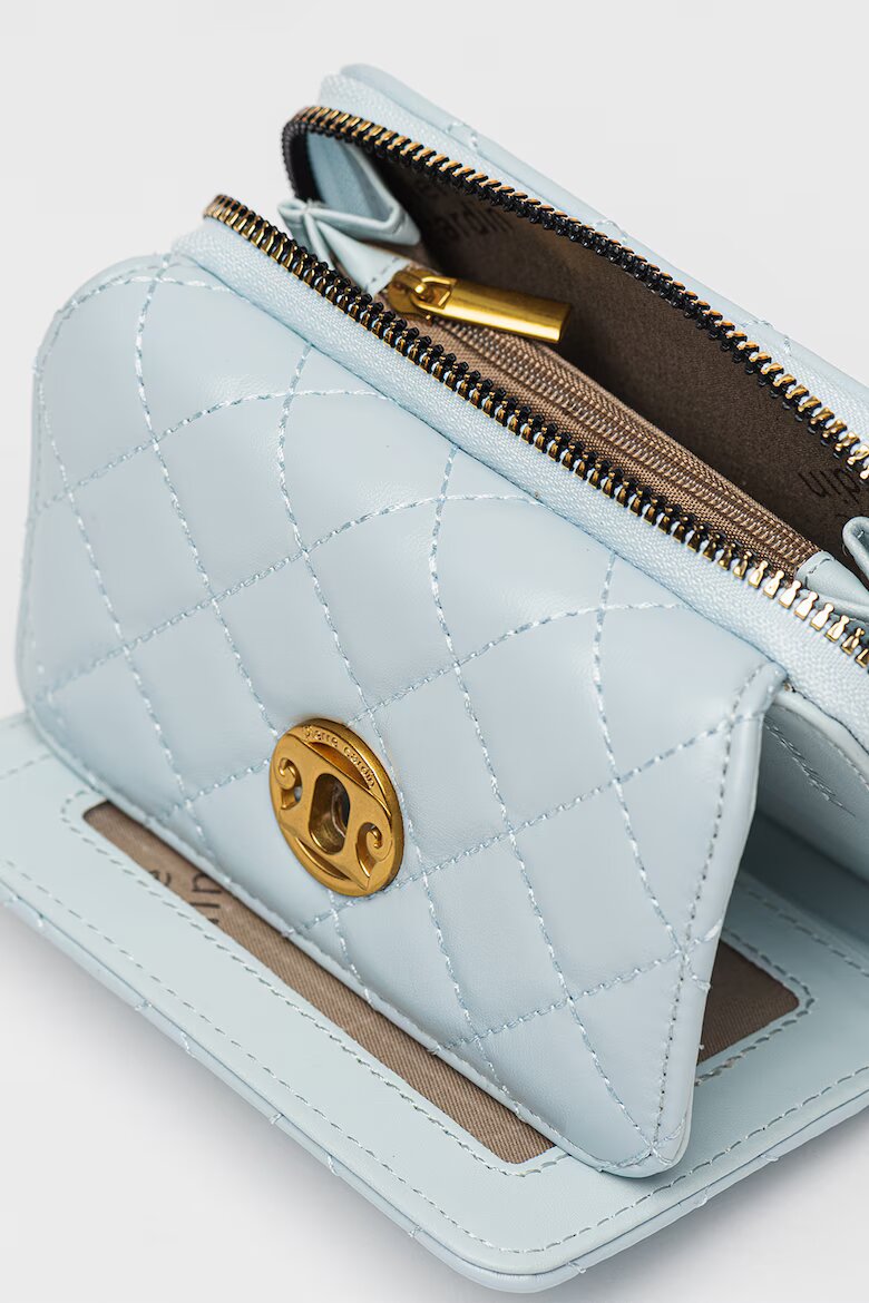 Pierre Cardin Капитониран портфейл от еко кожа Светлосин