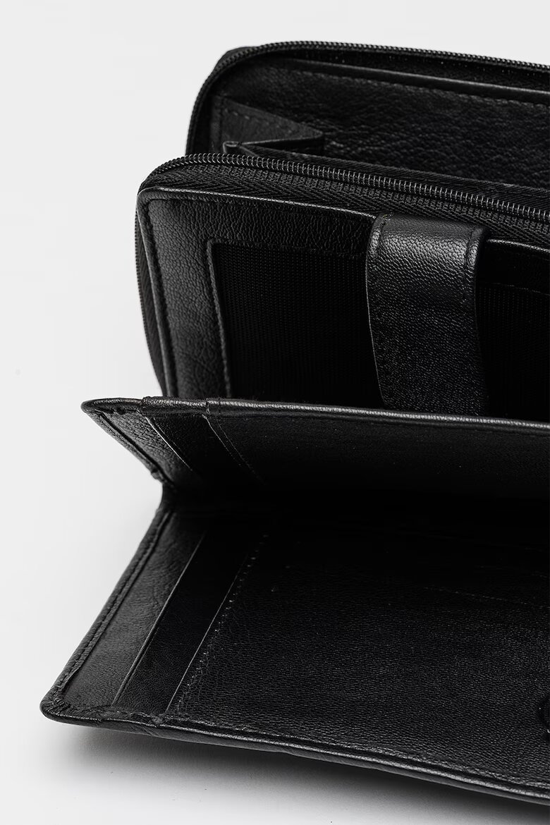 Pierre Cardin Кожено портмоне RFID Черен