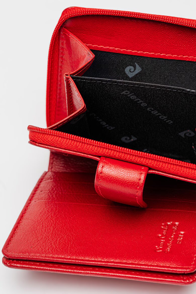 Pierre Cardin Кожено портмоне RFID Червен