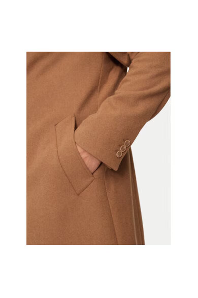 Pierre Cardin Мъжко палто 304463938 Вълна/Полиестер Кафяв Кафяв