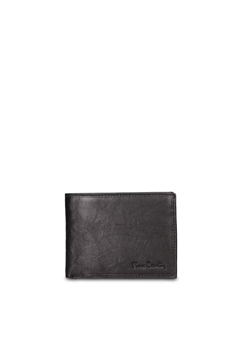 Pierre Cardin Сгъваем кожен портфейл Aumont - Черен