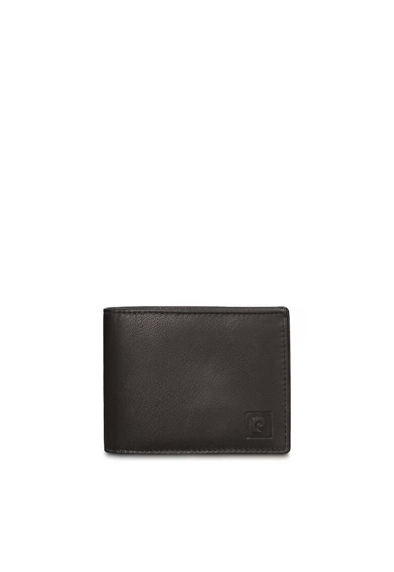 Pierre Cardin Сгъваем кожен портфейл Auron Lux - Черен