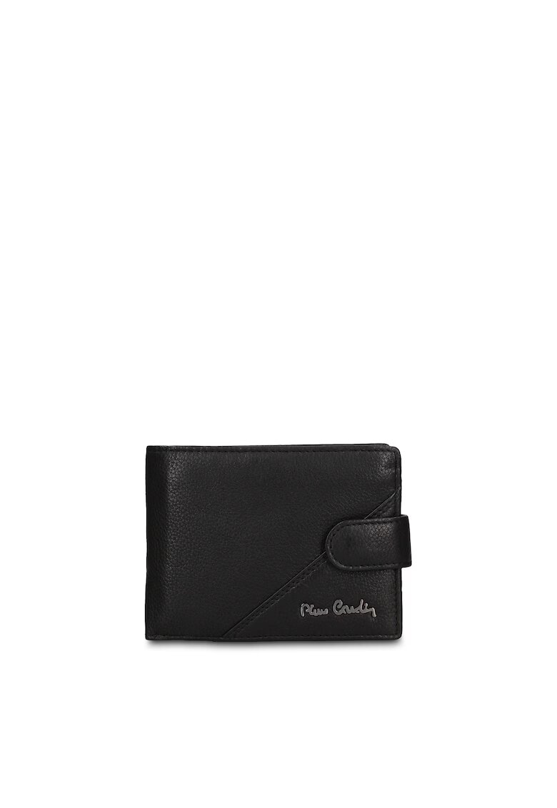 Pierre Cardin Сгъваем кожен портфейл - Черен