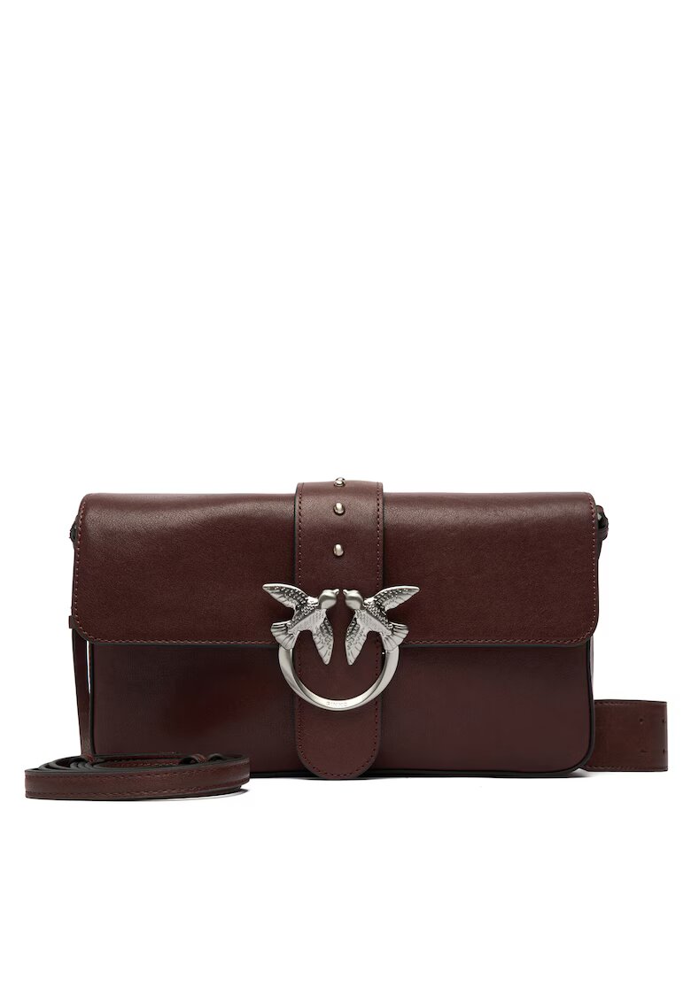 Pinko Дамска чанта Marrone Ca L74E - розова - модел Love One Slouchy Zip