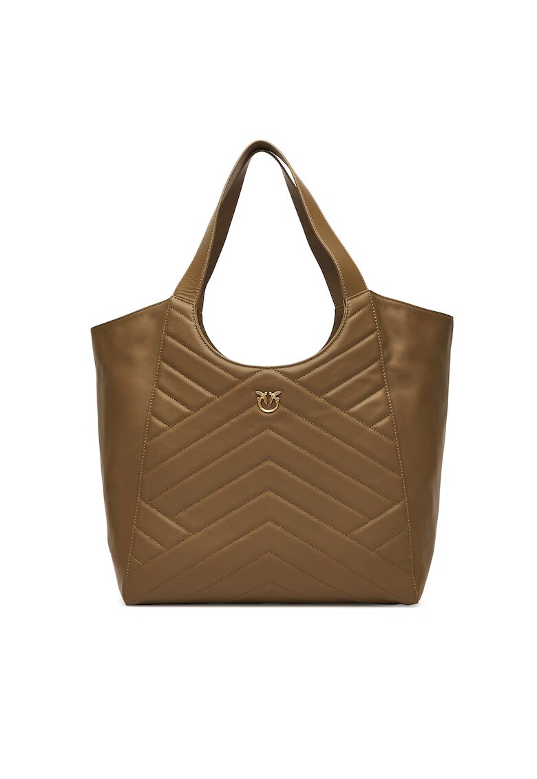 Pinko Дамска чанта Military Green X25Q - екологична - 25x30cm