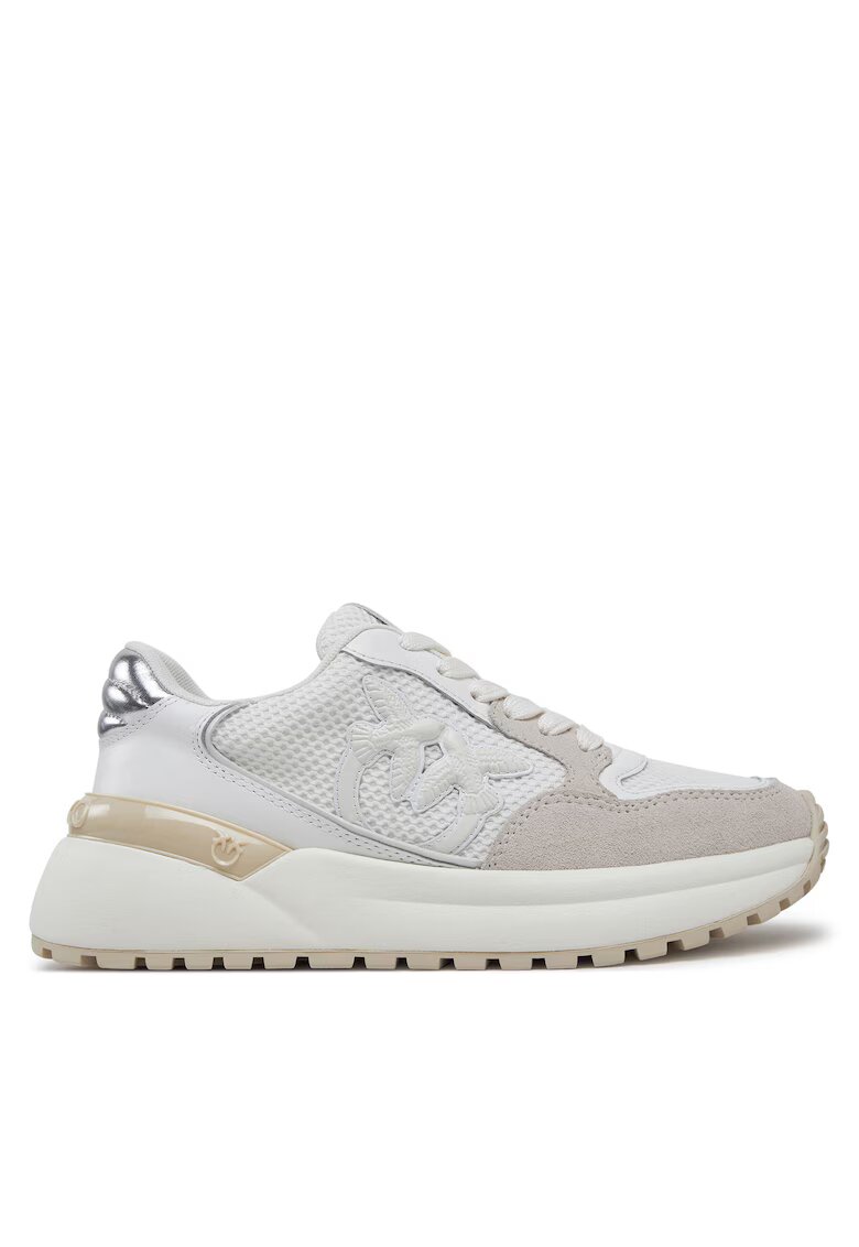 Pinko Дамски кецове White Gem 07 SS0055 P074 - бял/бежов - текстил