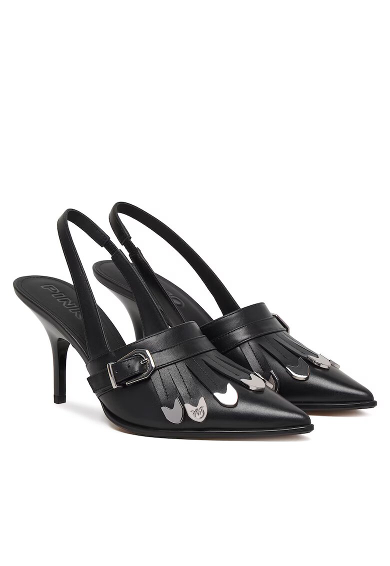Pinko Дамски обувки SD0499 P001 - Черно - Естествена кожа