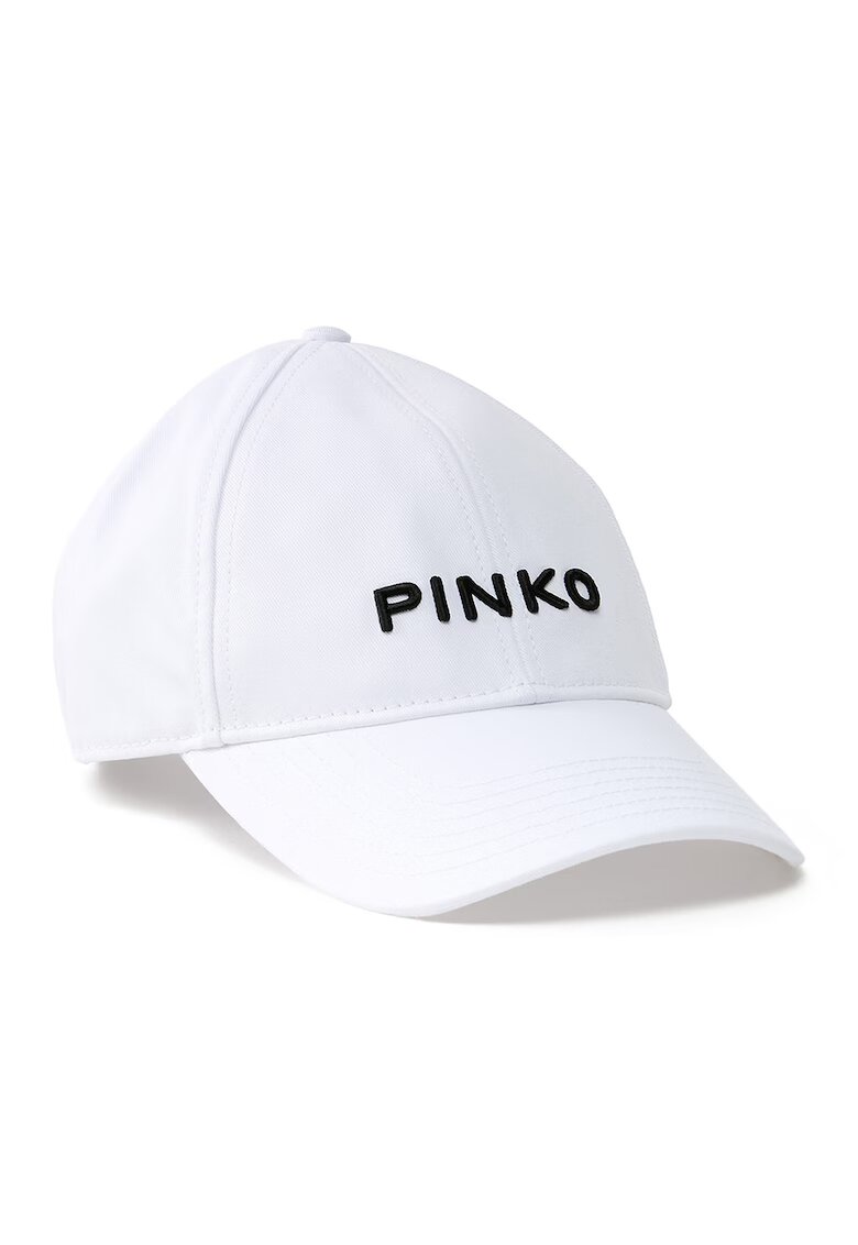 Pinko Регулируема шапка с лого - Бял