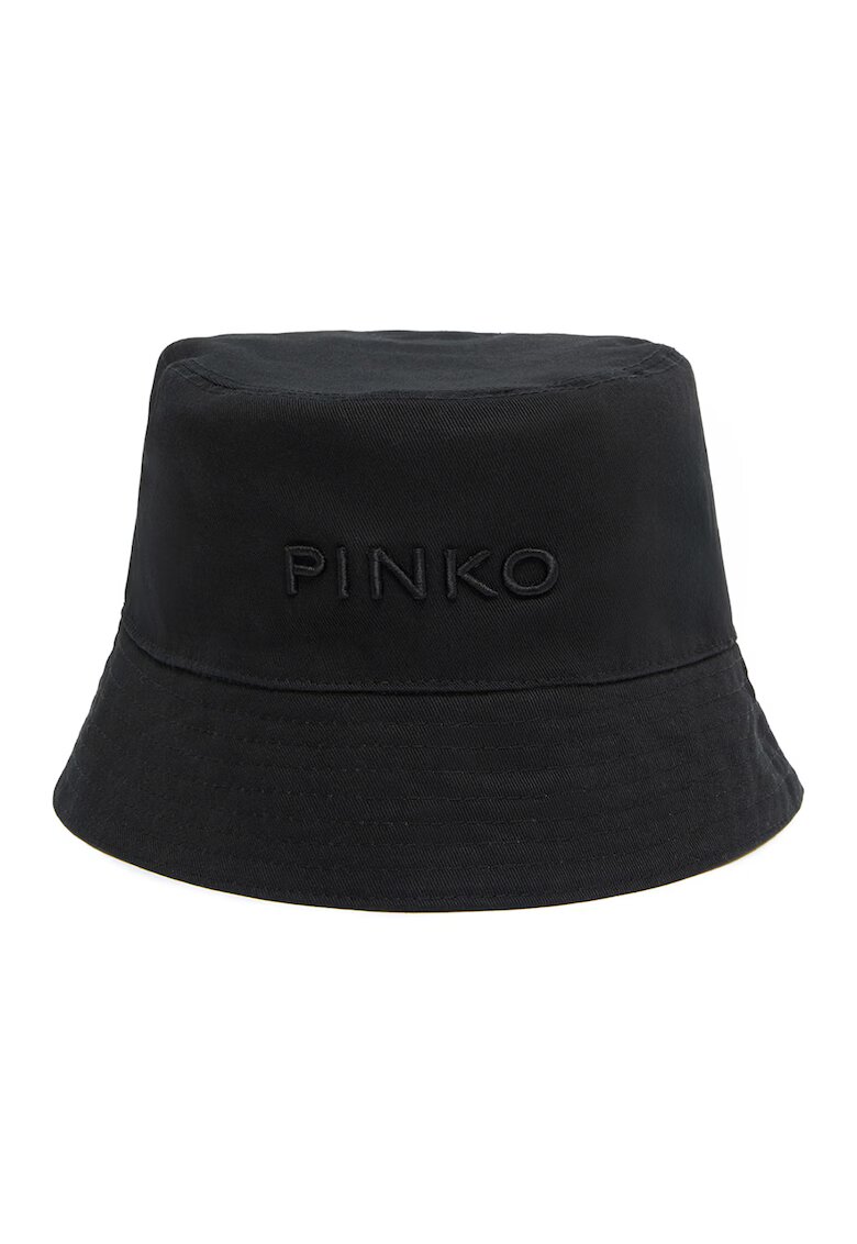 Pinko Шапка Bucket с лого - Черен