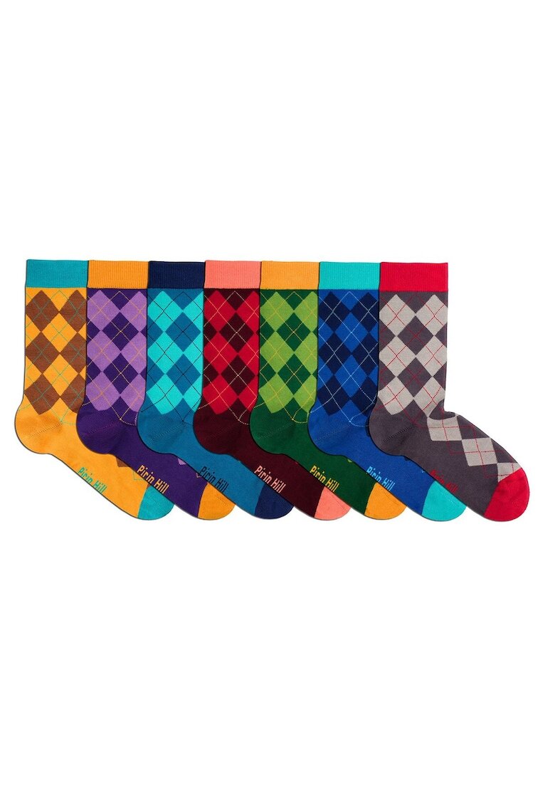 Pirin Hill Бамбукови чорапи COMFORT FEET Argyle Luxury Box 7 бр.