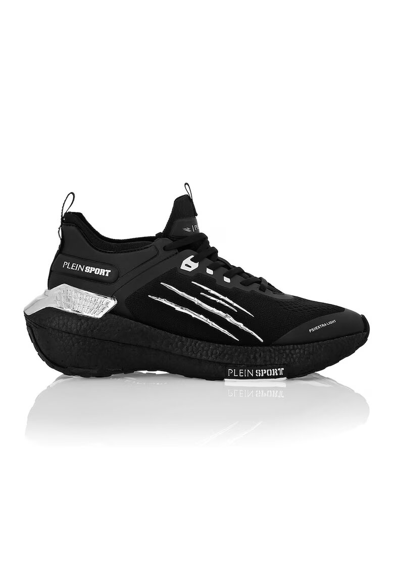 Plein Sport Скосени маратонки Stealth Runner Extra Light - Черен/Мръснобял