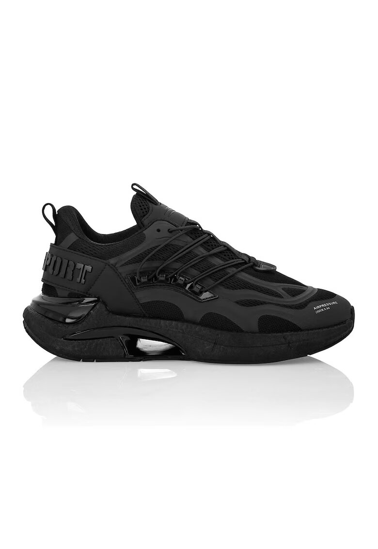 Plein Sport Текстилни спортни обувки Runner Air Pressure//Gen.X.04 - Избеляло черно