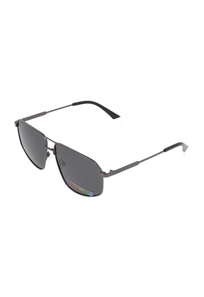 Polaroid Слънчеви очила Aviator с поляризация - Антрацитно сиво