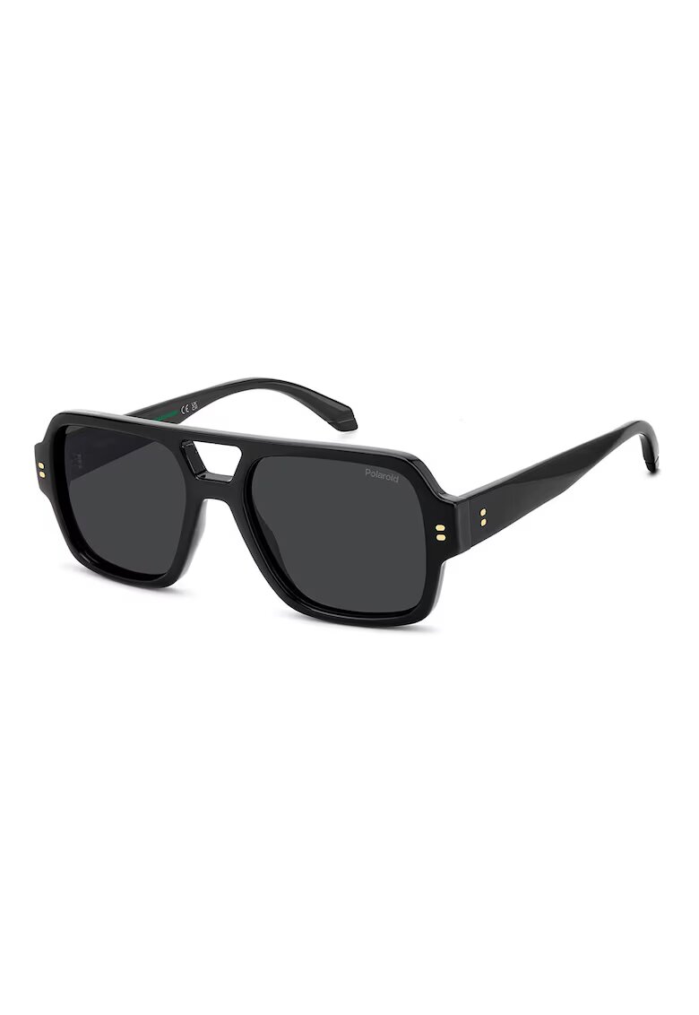 Polaroid Слънчеви очила Aviator с поляризация - Черен