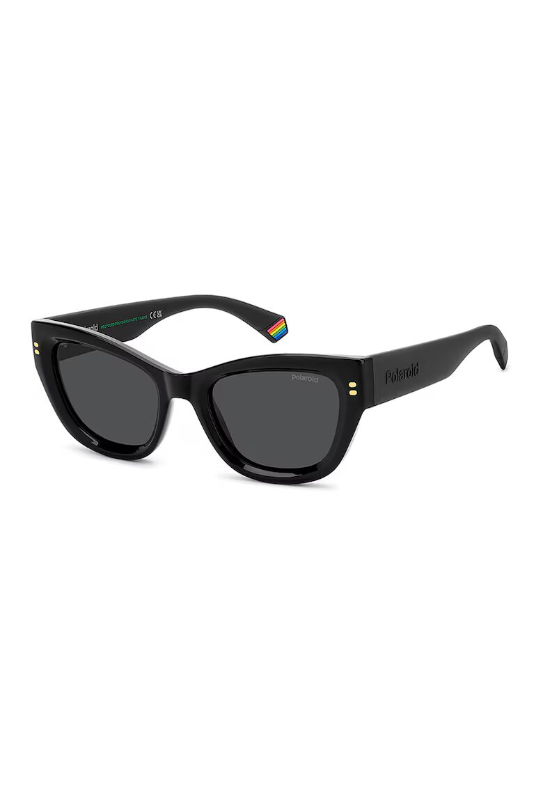 Polaroid Слънчеви очила Cat-Eye с поляризация - Черен