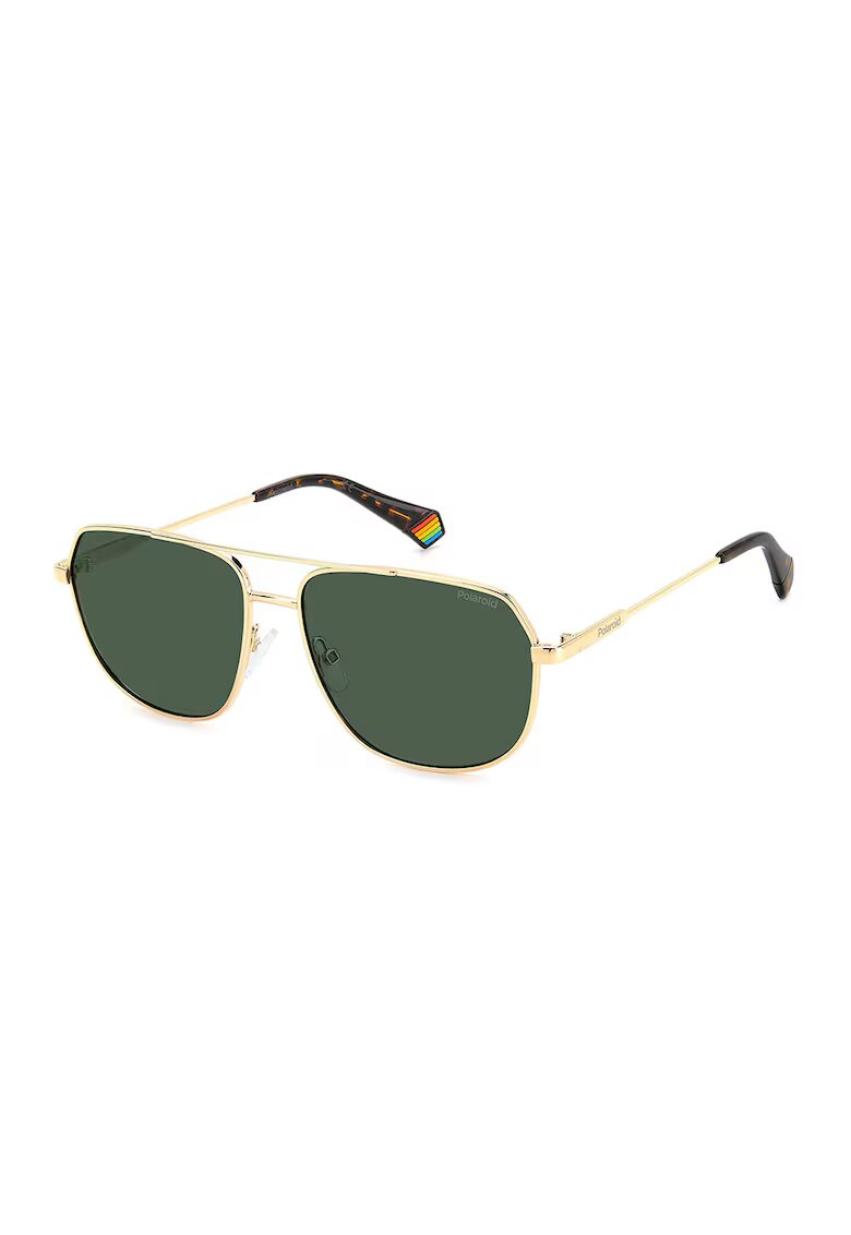 Polaroid Унисекс поляризирани слънчеви очила Aviator - Златист