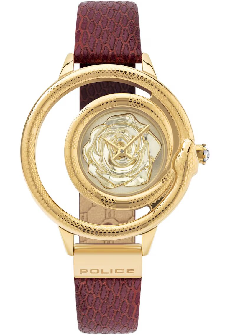 Police Аналогов часовник - PEWLA2008302 - Кварц - 3 ATM - 36 mm - Златен/Кафяв
