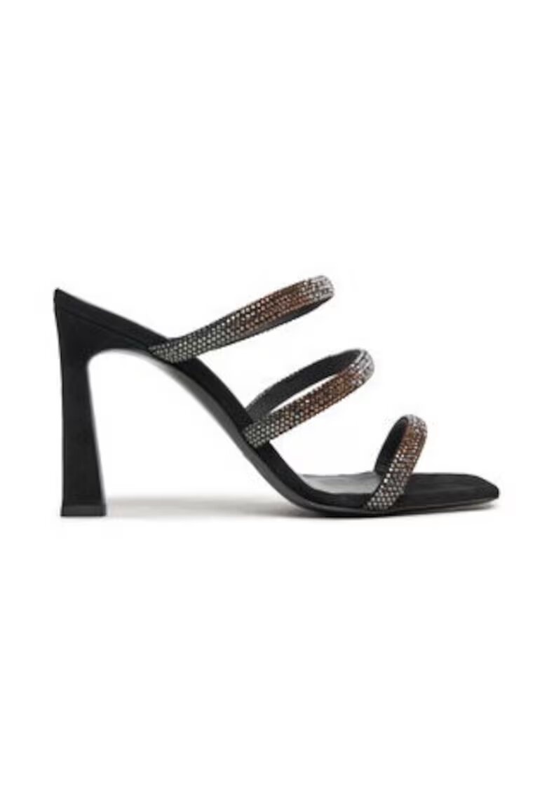 Pollini Дамски чехли 303874179 - Естествена кожа - 37 EU - Черни