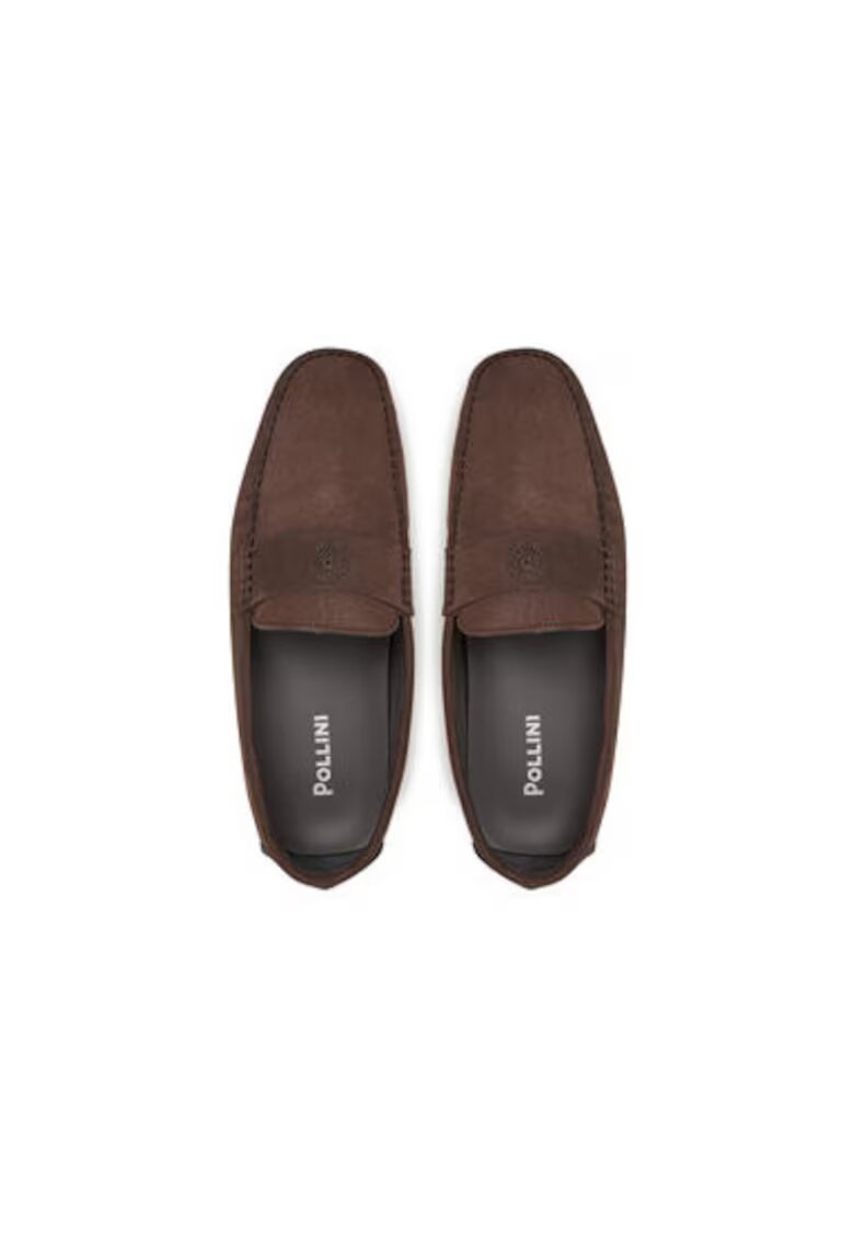 Pollini Мъжки мокасини SB10402G0MUV0301 - Естествена кожа