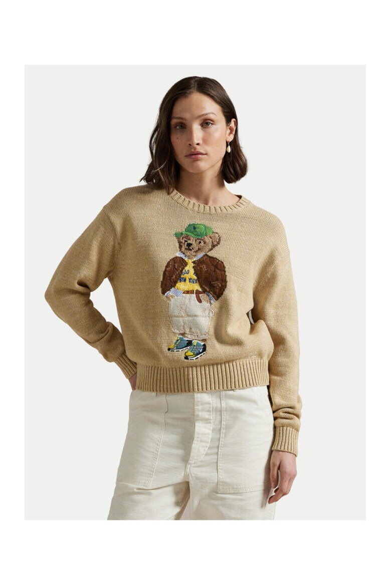 Polo Ralph Lauren Дамски пуловер 211972121001 бежов