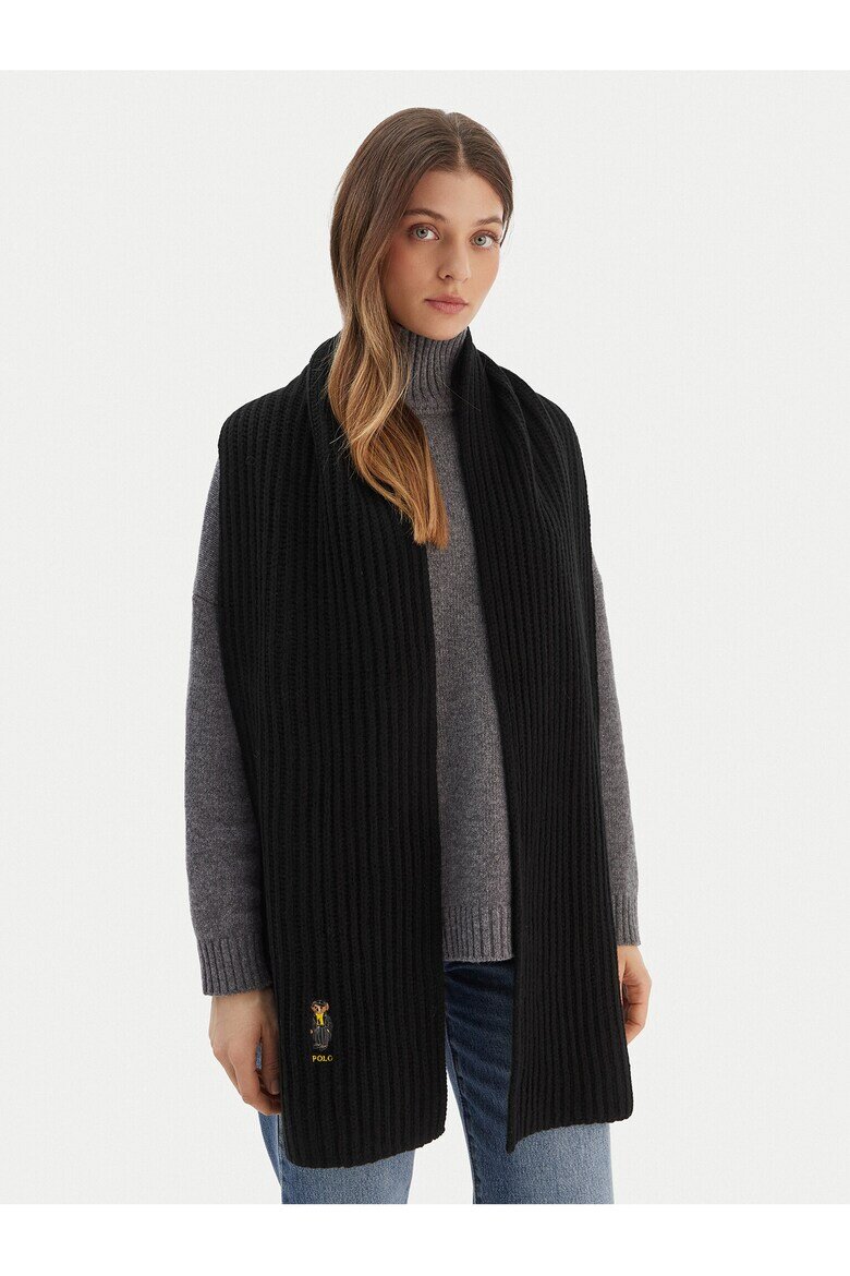 Polo Ralph Lauren Дамски шал вълна черен One Size INTL