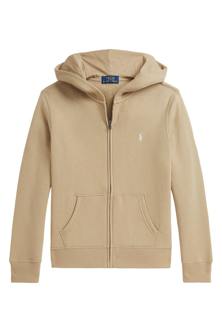 Polo Ralph Lauren Мъжка блуза с цип бежова памук Бежов